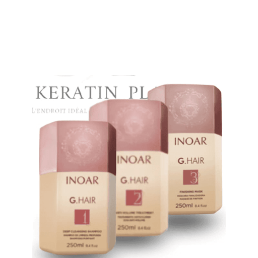 Kit 250ml Inoar G-hair - Lissage brésilien (3x250ml) - Keratin PlaceLissage Formol