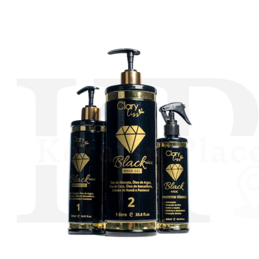 Lissage Black Gel 1 l + Protecteur Thermique - Clary Liss