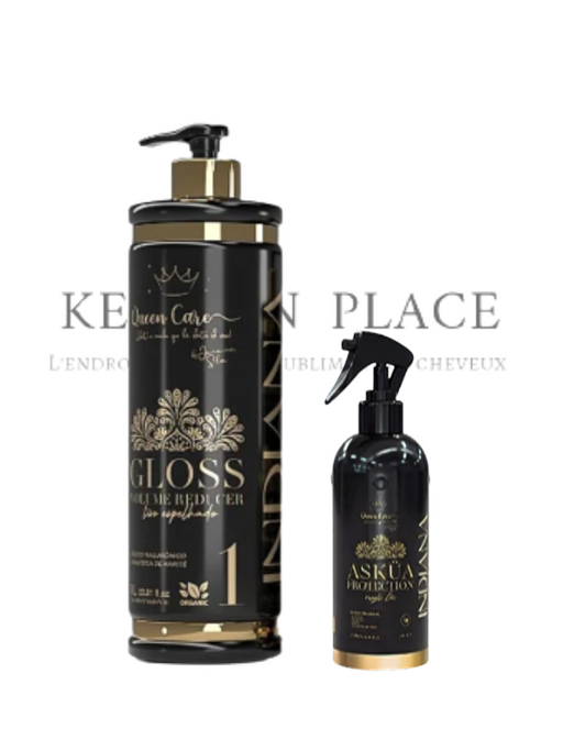 Lissage Indiana Gloss 1 L + Spray Thermo-protecteur- Queen