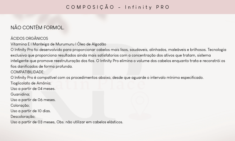 Lissage Infinity Pro 1 l - Ana Paula Carvalho