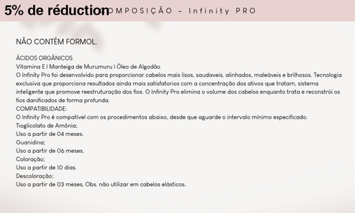 Lissage Infinity Pro 1 L - Ana Paula Carvalho