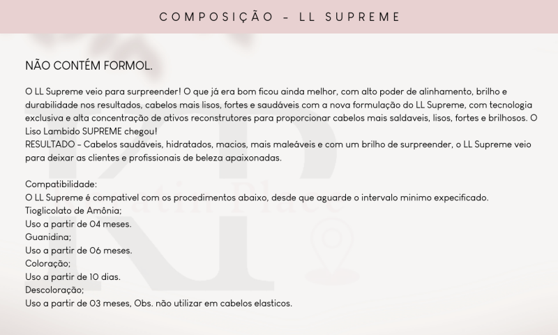 Lissage Ll Suprême 1 l - Ana Paula Carvalho