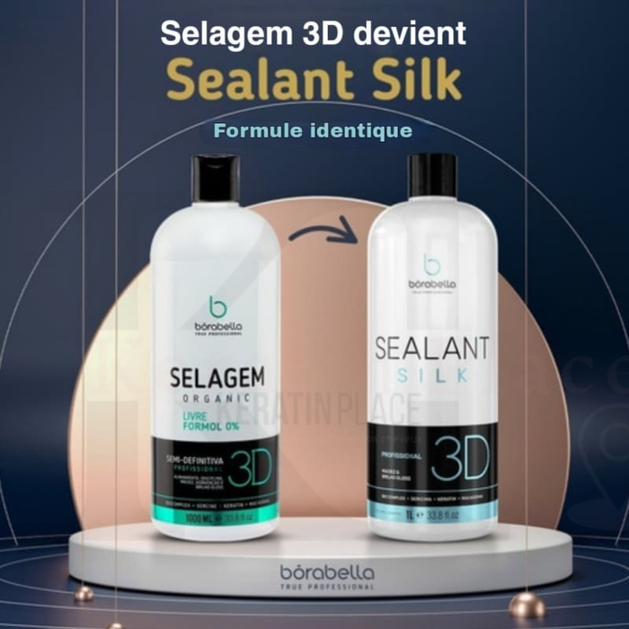Sealant Silk 3D Organica 1 L (ancien Selagem 3D) - Borabella - Keratin PlaceLissage protéine